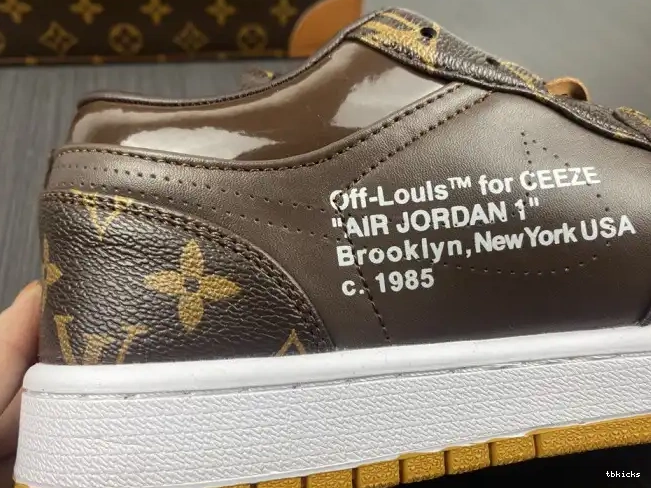 Reps TBK Jordan AJ1 1 x Off-Louis Air LOW OW 0625